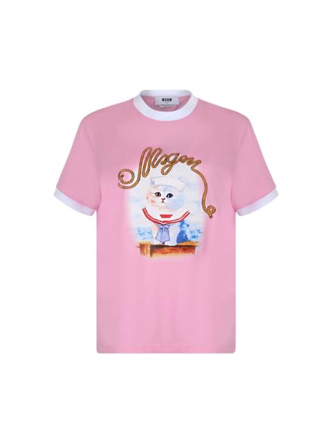 MSGM Cat-print T-shirt