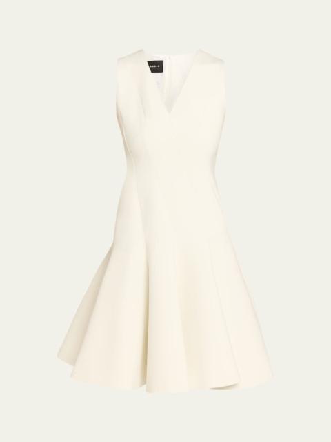 AKRIS Techno Neoprene Fit-and-Flare Dress