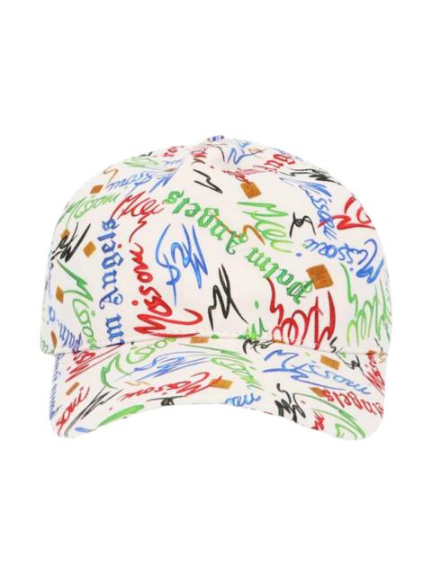 Palm Angels Palm Angels x Missoni Scribble Velcro Strap Cap White/Multi