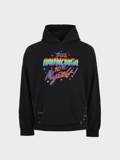 BALENCIAGA Oversized Printed Cotton-Jersey Hoodie