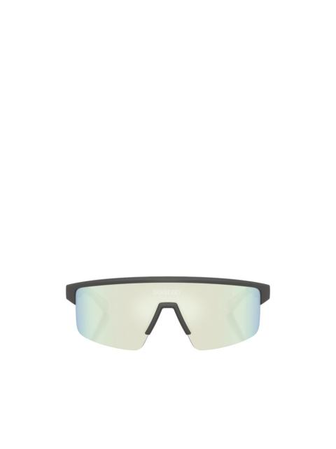 Burberry check-print rectangle-frame sunglasses