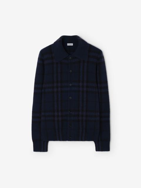 Burberry Check Cashmere Cardigan