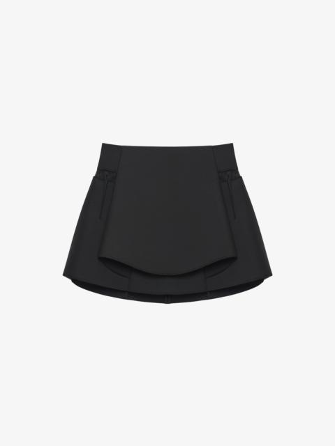Givenchy SKIRT IN WOOL WITH APRON EFFECT