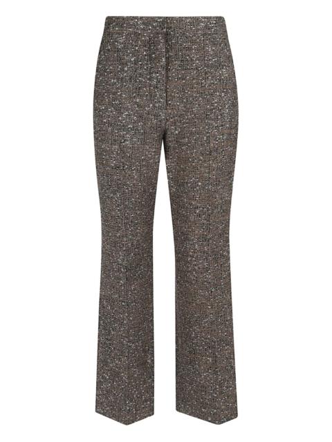 GIAMBATTISTA VALLI tweed-texture trousers