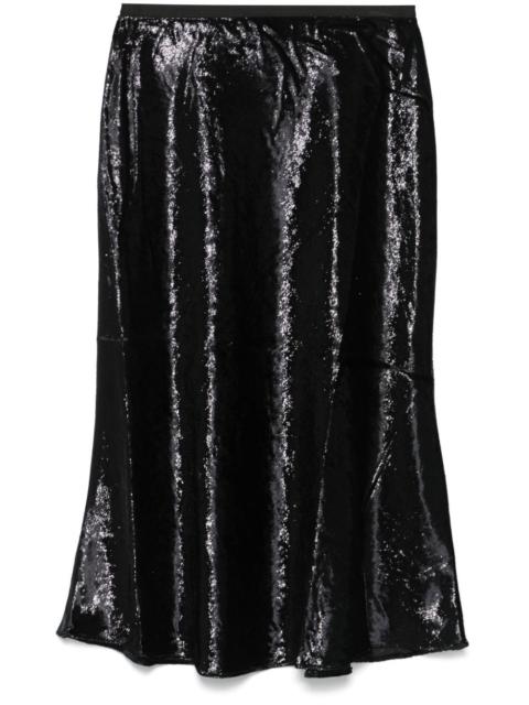 Polo Ralph Lauren lamé midi skirt