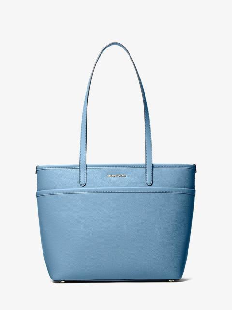 MICHAEL KORS Marlowe Medium Pebbled Leather Pocket Tote Bag