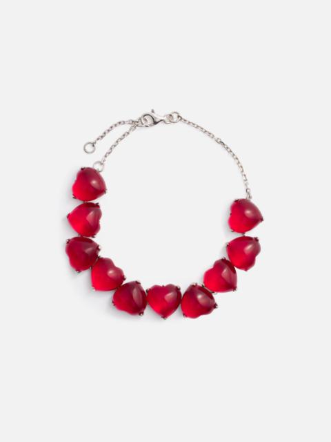 AMI Paris Red Hearts Bracelet