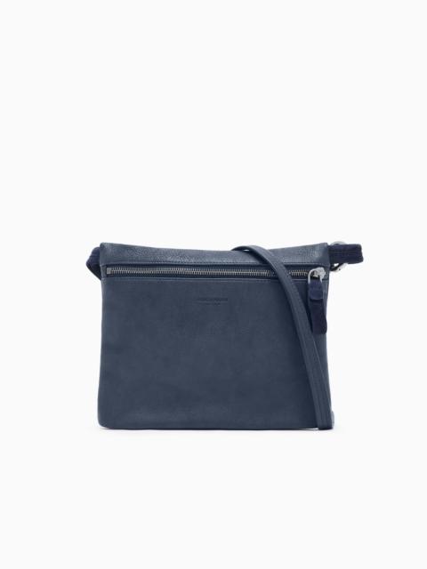 GIORGIO ARMANI CROSSBODY BAG IN PEBBLED LEATHER