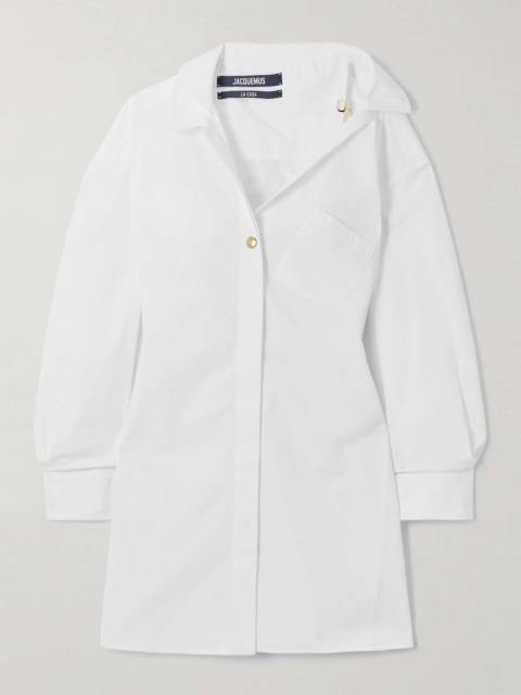 JACQUEMUS La Mini Robe cotton-poplin dress