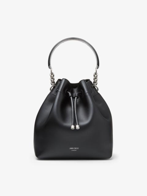 Bon Bon Bucket
Black Soft Shiny Smooth Calf Leather Bucket Bag