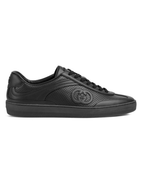 GUCCI Men's G74 Retro Leather Sneakers - Black