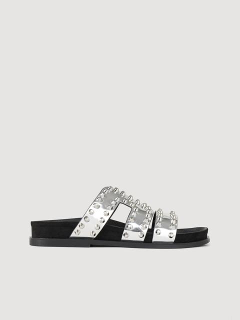 Sandro FLAT RIVET SANDALS