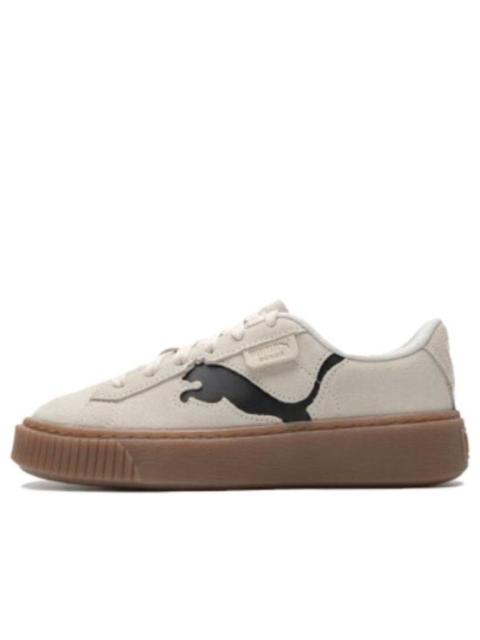 (WMNS) PUMA Suede Platform Shoes 'Beige Brown' 397233-02