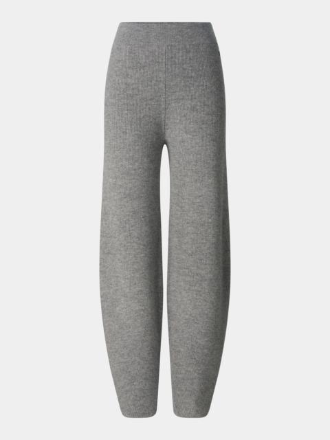 BOGNER Luana Virgin Wool Knit Pants in Gray