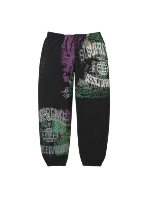 Supreme Supreme SS26 Overprint Sweatpant 'Black' SUP-SS26-368-BLK