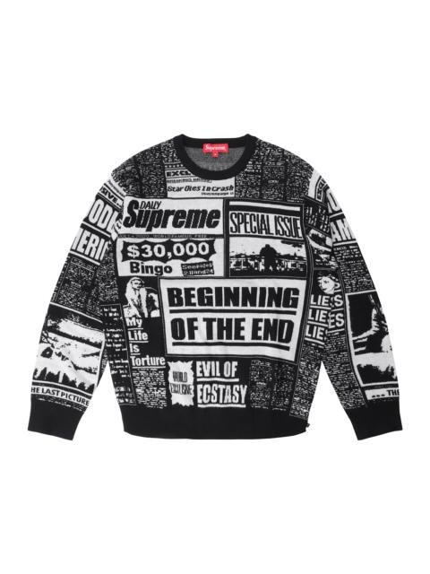 Supreme Gonz Poems Sweater S オリーブ Supreme Supreme Gonz Poems Sweater 'Olive' | REVERSIBLE