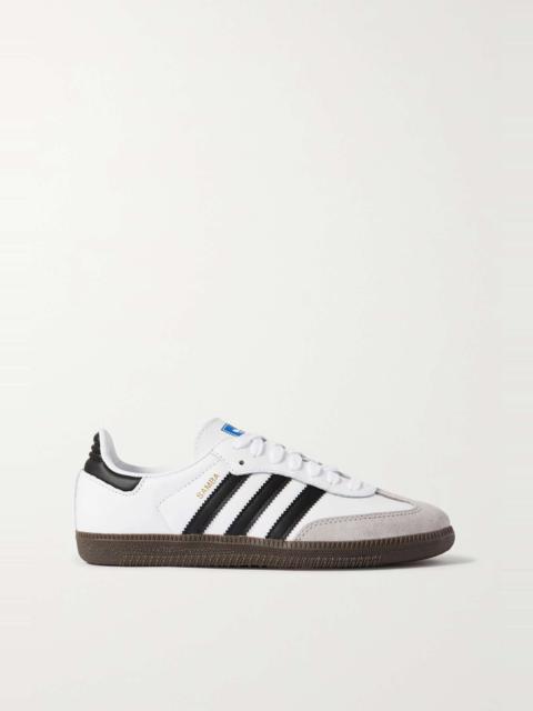 adidas Originals Samba OG leather and suede sneakers