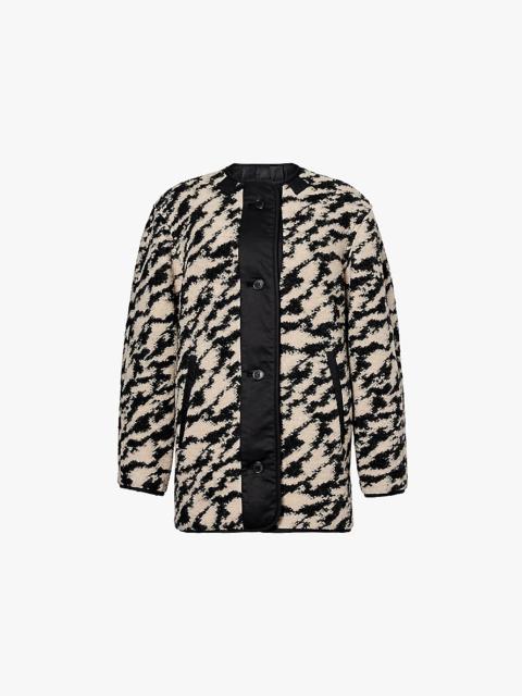 Isabel Marant Étoile ZEBRA PRINT WOOL BLEND COAT | miinto