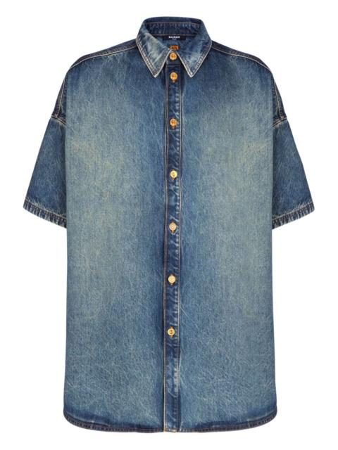 Balmain buttoned short-sleeve shirt