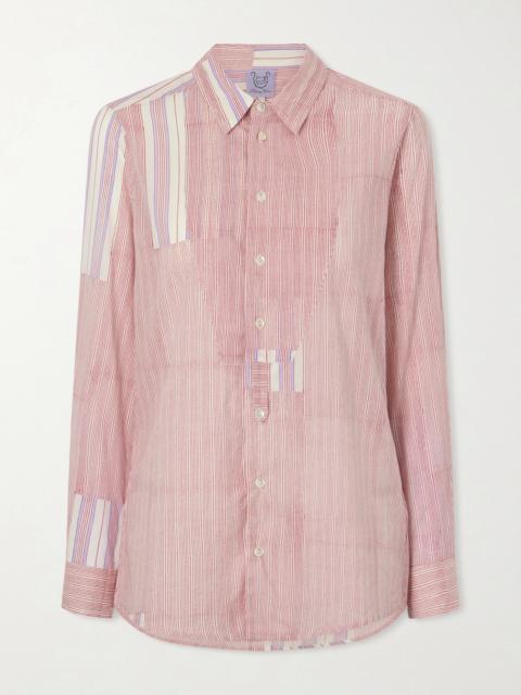 Thierry Colson Baptiste Striped Cotton-voile Shirt