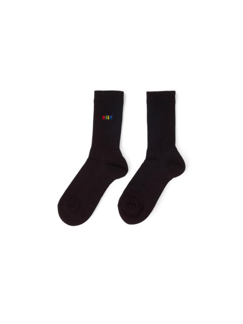 MSGM Socks with small MSGN "Rainbow" logo