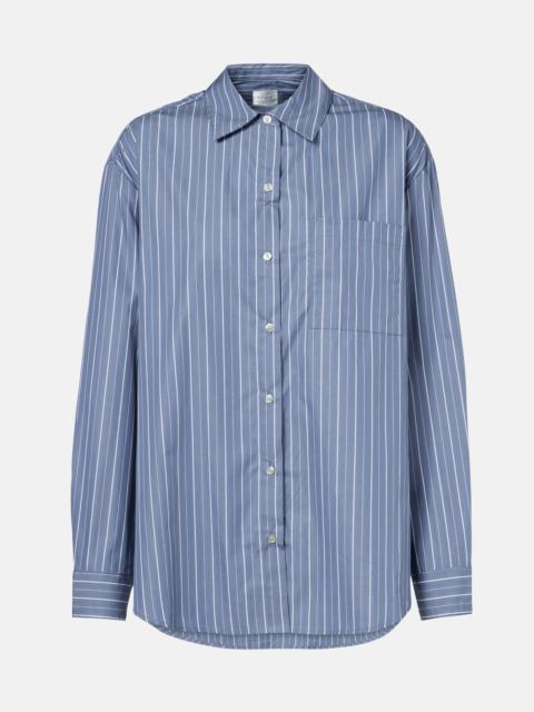 LESET Yoshi striped cotton-blend twill shirt