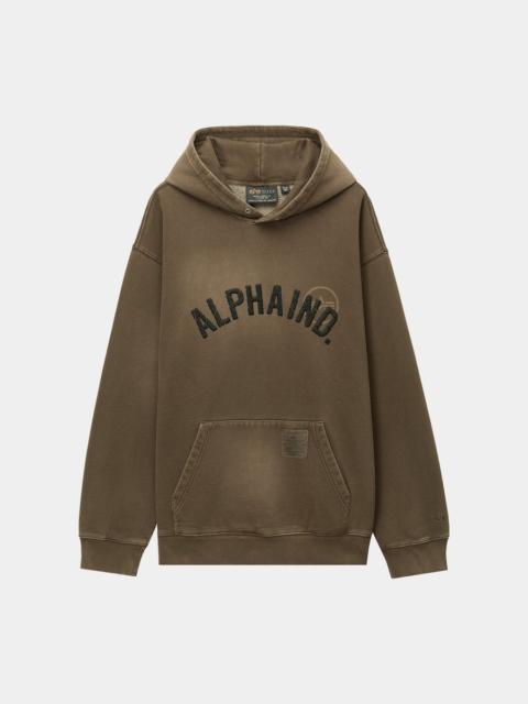 ALPHA INDUSTRIES UNFRM WASHED ALPHA IND HOODIE