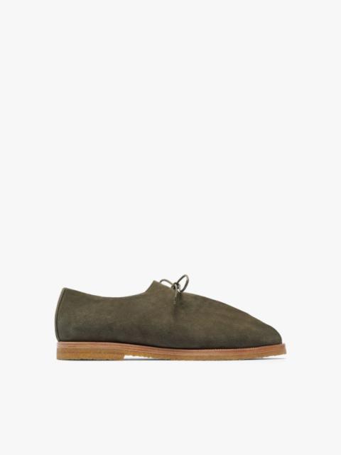 Mackintosh JACQUES SOLOVIÈRE KHAKI SUEDE LACE UP SHOES