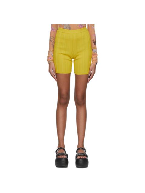 MARCO RAMBALDI Yellow Viscose Shorts