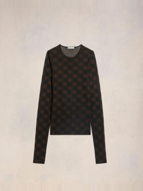 AMI Paris LONG SLEEVE FLUIDE TOP