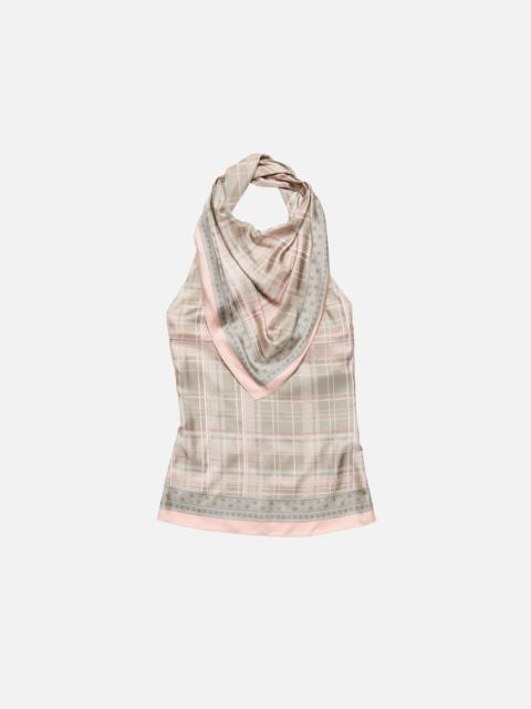 Acne Studios Silk blouse with scarf - Pink