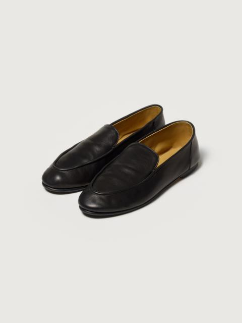 AURALEE SOFT LEATHER LOAFERS