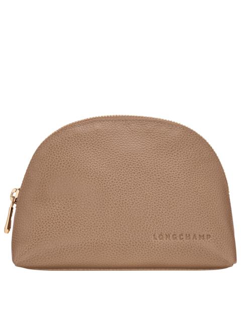 Longchamp Le Foulonné Pouch Biscuit - Leather