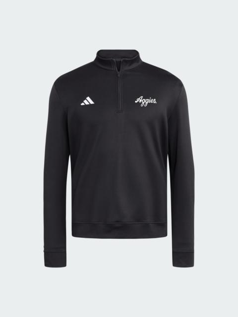 adidas Texas A&M Aggies Mens Ultimate365 Cozy 1/4 Zip Sweatshirt
