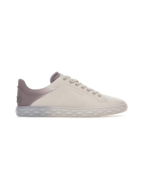 Light Grey Leather Diamond Light Sneakers