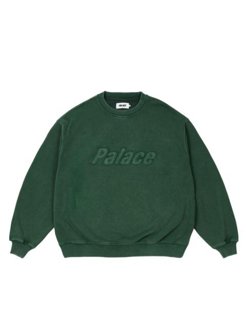 PALACE TRIPLE STITCH CREW PIGMENT GREEN