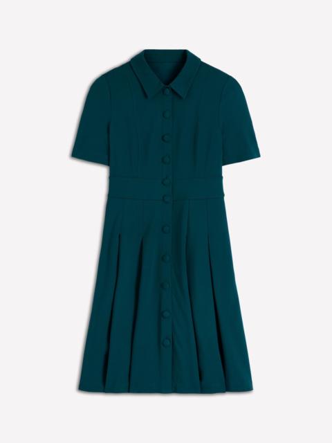 BODEN Bridget Ponte Short Dress-Midnight Teal