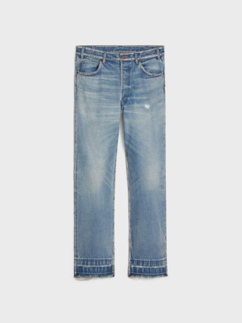 CELINE WESLEY SEQUINED JEANS IN ZUMA WASH DENIM