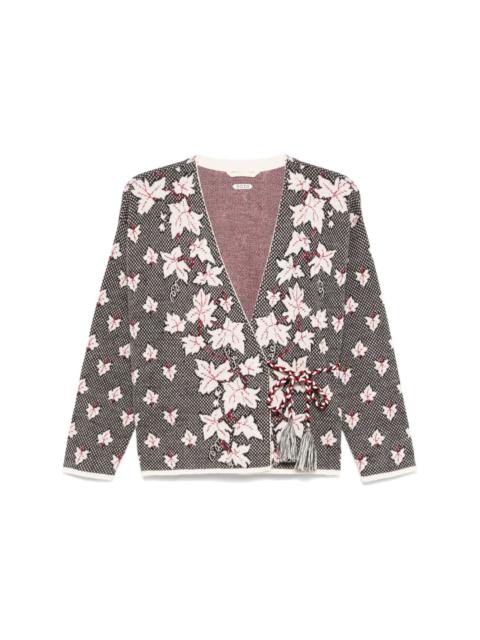 BODE Embroidered alpaca Maple cardigan | gebnegozionline