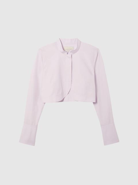 LIBEROWE CROPPED LILAC NEHRU SHIRT