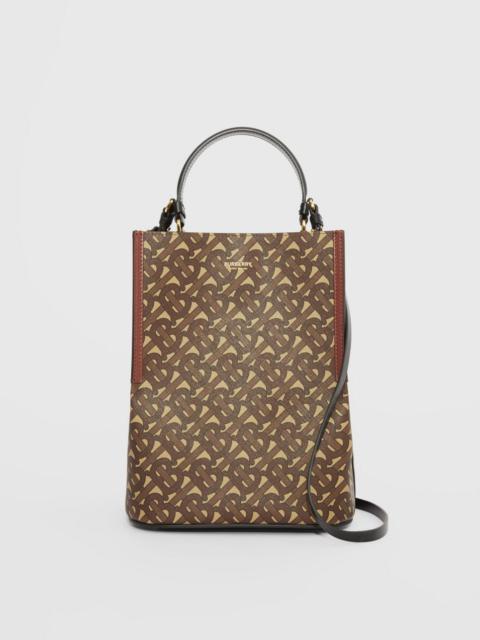 Burberry Small Monogram E-canvas Peggy Bucket Bag