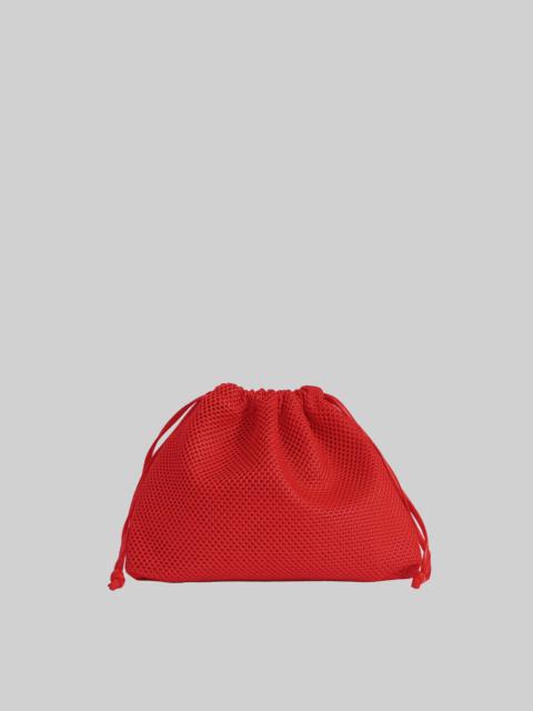 The Frankie Shop Morgan Mesh Small Pouch - Red