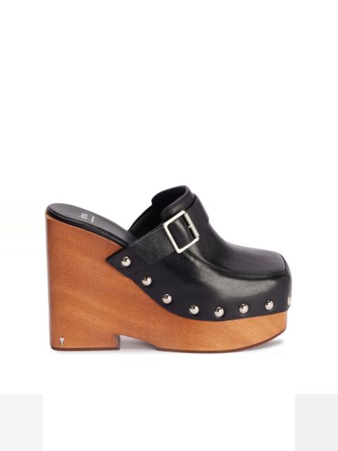 AMI Paris studded platform mules