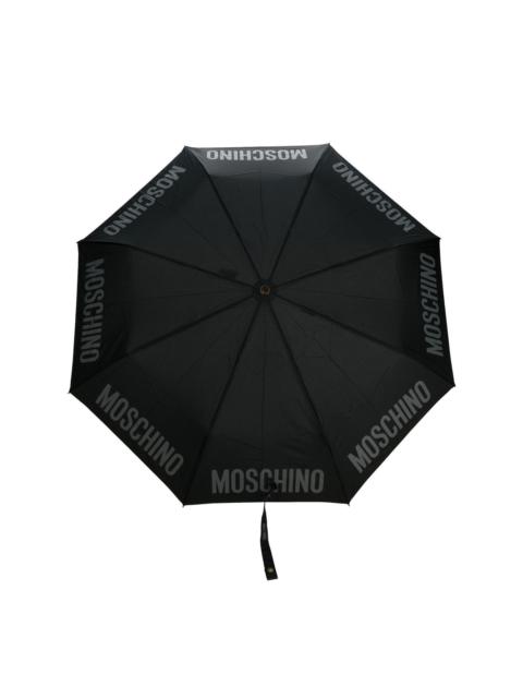 Moschino logo-print compact umbrella