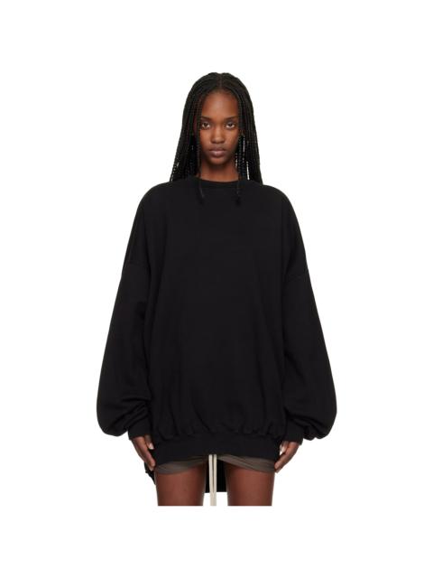 Rick Owens DRKSHDW Black Temple Hun Crewneck Sweatshirt