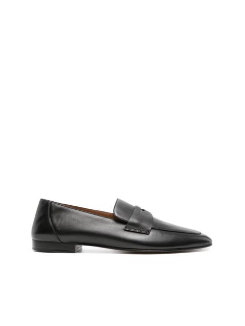 Soft Placket leather loafers