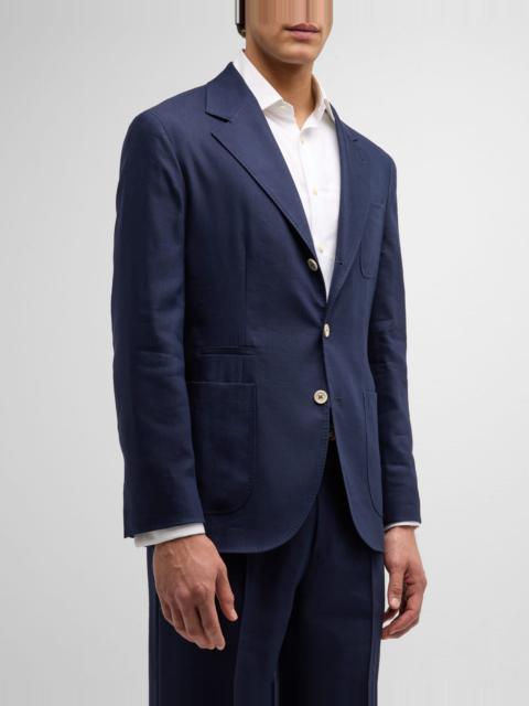 Brunello Cucinelli Men's Exclusive Linen-Wool Suit