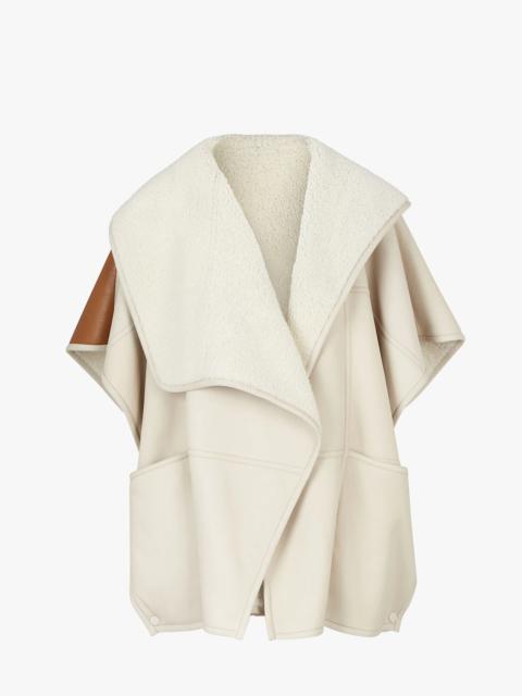 FENDI Beige shearling cape