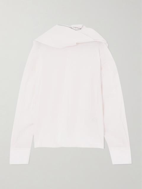 Carven Scarf-detailed Voile Blouse