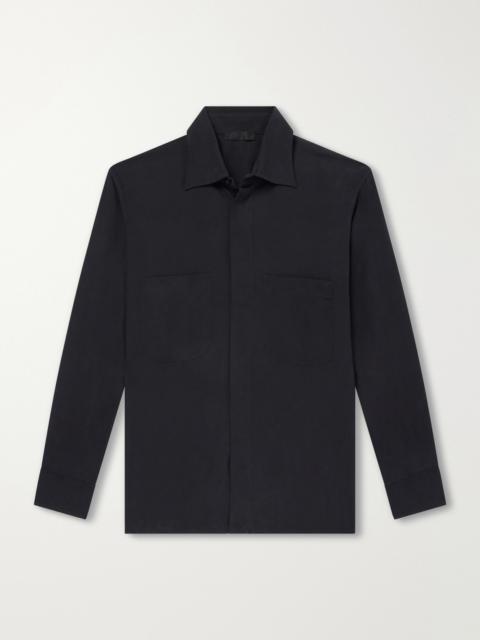 SAMAN AMEL Silk Overshirt